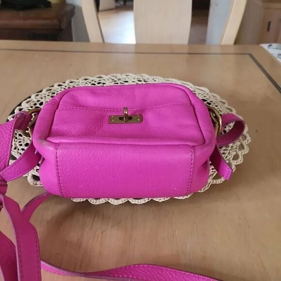 J crew hot pink pebble leather crossbody bag - Picture 6 of 9